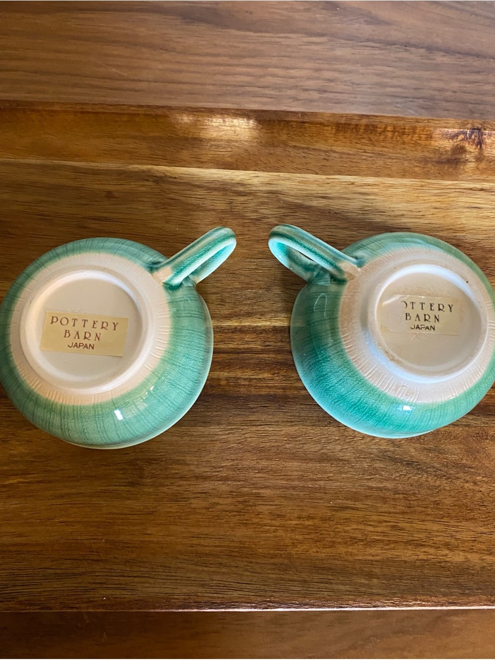 Pottery Barn 4 Set Espresso Tea Cups 4oz Made in Japan Vintage Drinkware - Picture 8 of 8